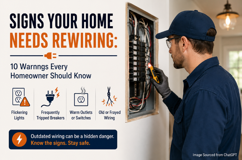 Home rewiring signs
